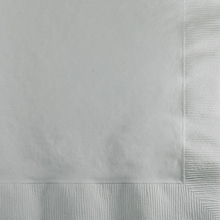 Value Friendly Shimmering Silver Beverage Napkins 240 ct