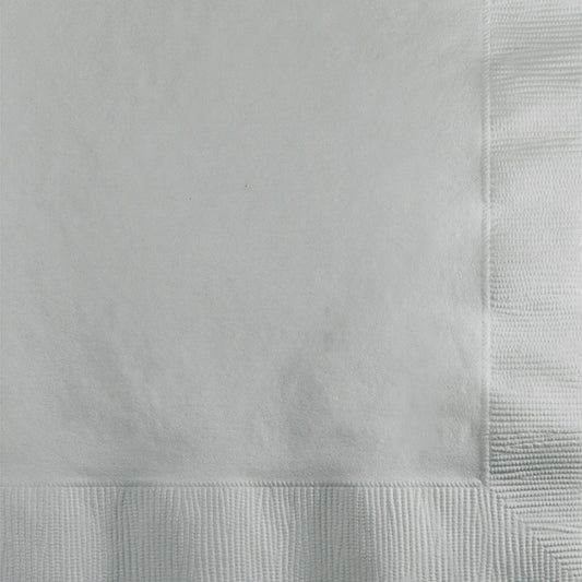 Value Friendly Shimmering Silver Beverage Napkins 240 ct