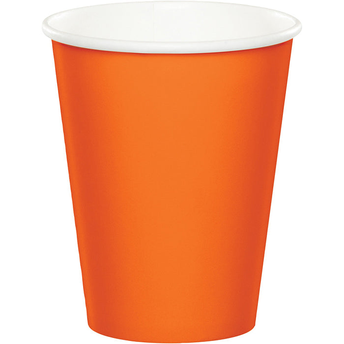 Value Friendly Sunkissed Orange 9 oz Hot & Cold Cups 96 ct