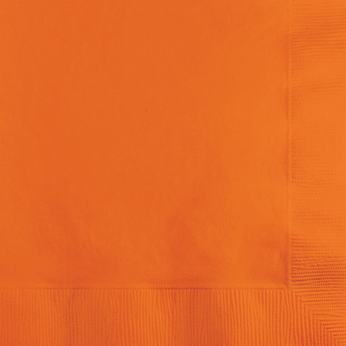 Value Friendly Sunkissed Orange Beverage Napkins 240 ct