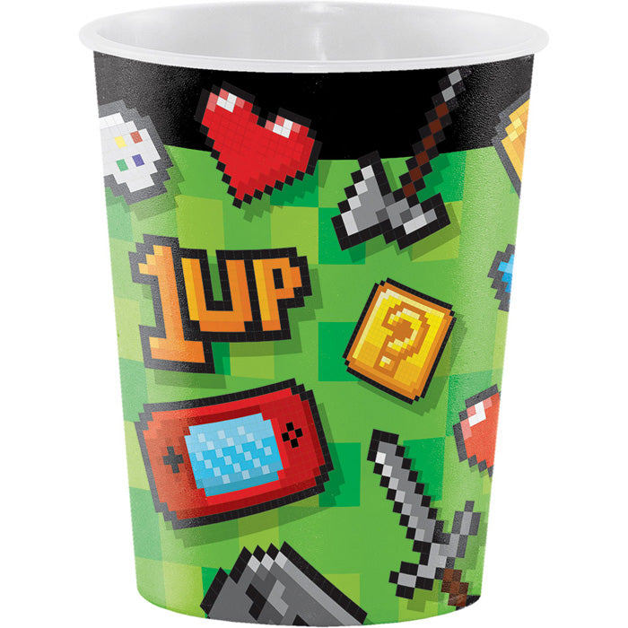 Video Games Party 16 oz Favor Cups 12 ct