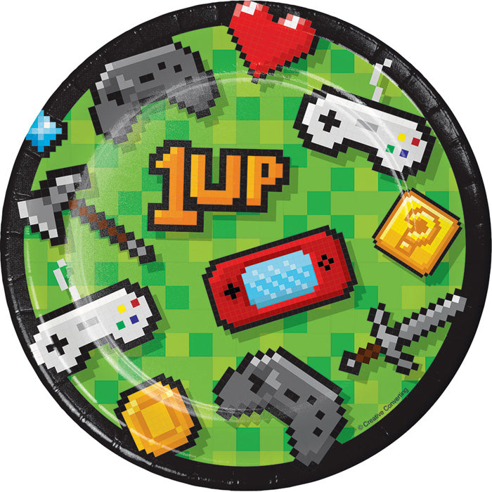 Video Games Party Dessert Plates 96 ct