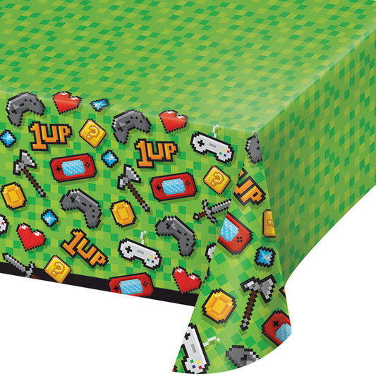 Video Games Party Plastic Tablecloths 6 ct