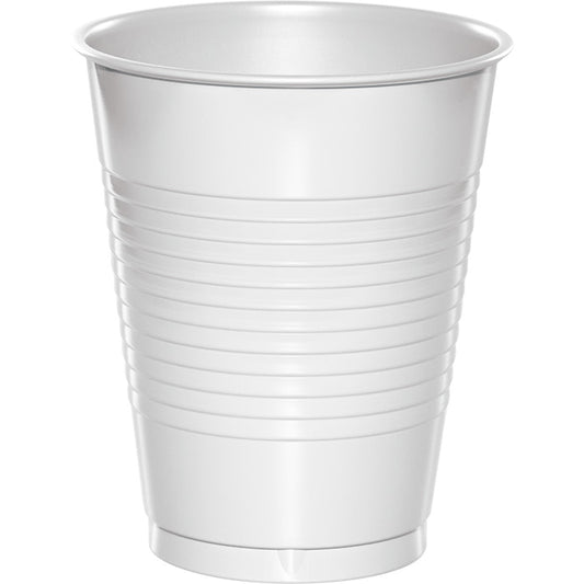 White 16 oz Plastic Cups 240 ct