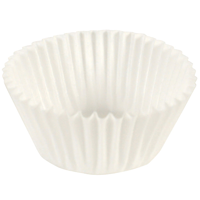 White 2.5" Fluted Baking Cups 2,000 ct