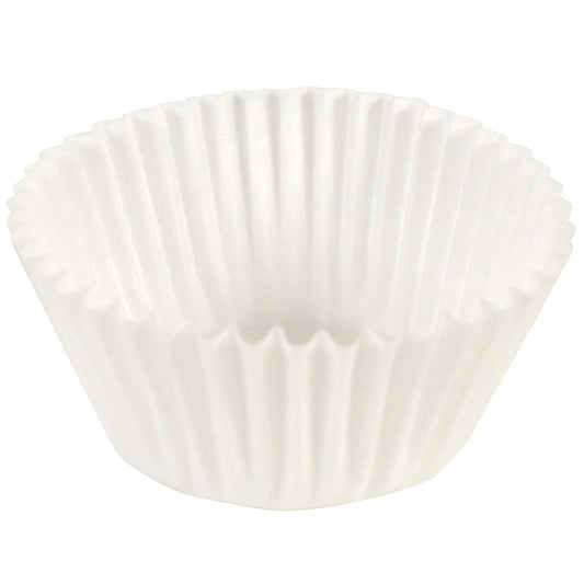 White 2.5" Fluted Baking Cups 2,000 ct