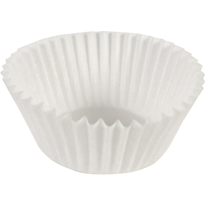 White 3.25" Fluted Baking Cups 10,000 ct