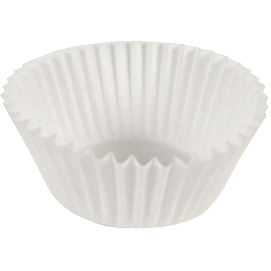 White 3.25" Fluted Baking Cups 10,000 ct