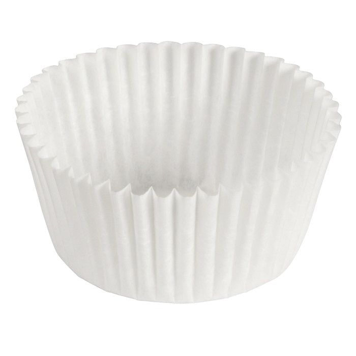 White 3.5" Fluted Baking Cups 10,000 ct