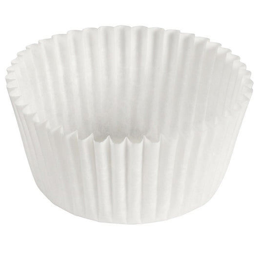 White 3.5" Fluted Baking Cups 10,000 ct