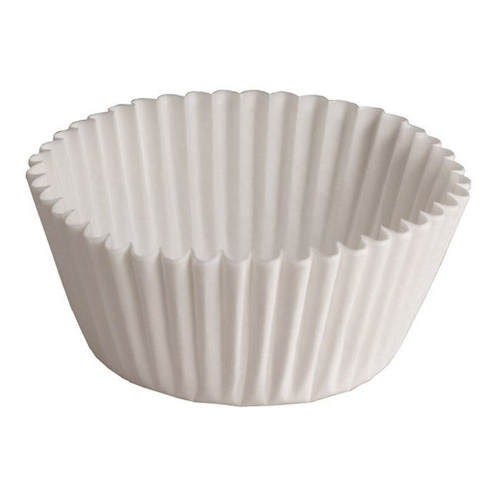 White 3" Fluted Baking Cups 10,000 ct