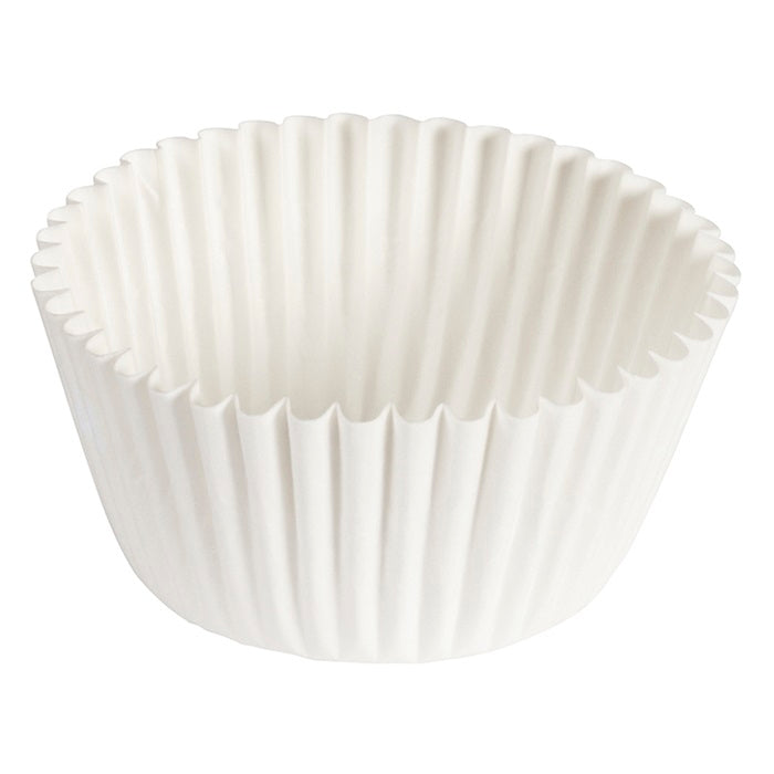 White 4.75" Fluted Baking Cups 10,000 ct