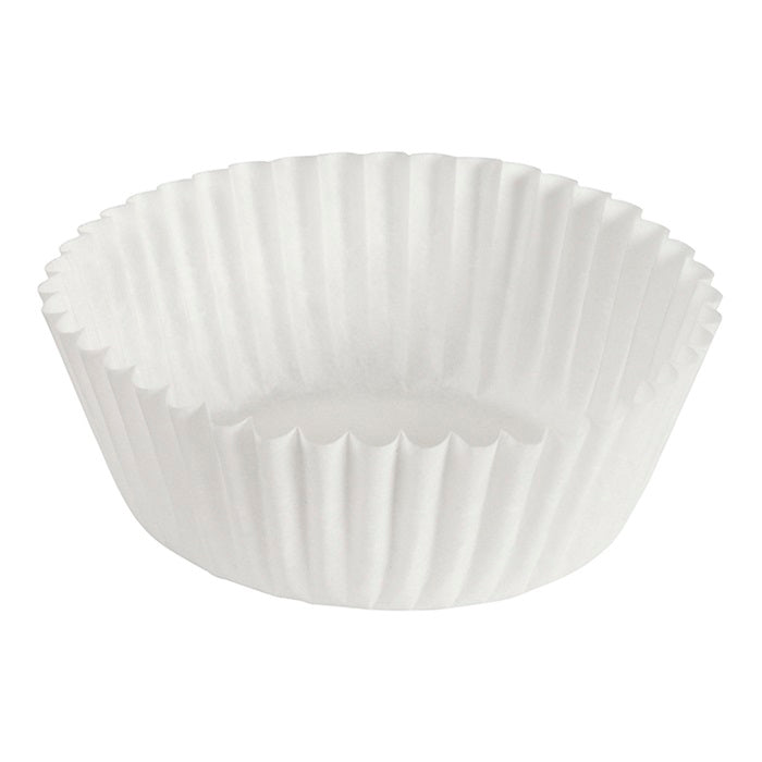 White 4" Fluted Baking Cups 10,000 ct