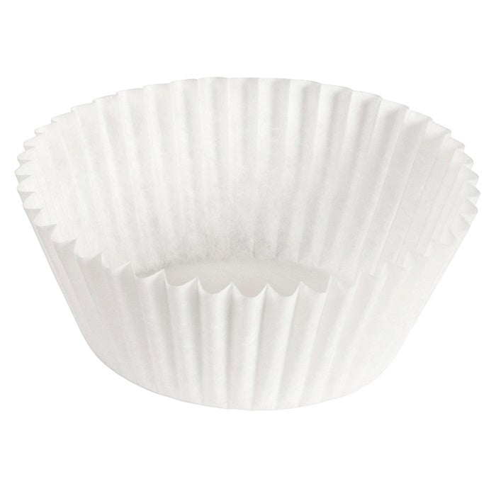 White 5" Fluted Baking Cups 10,000 ct