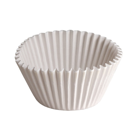 White 6" Fluted Baking Cups 1,000 ct