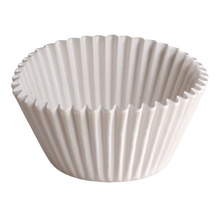 White 6" Fluted Baking Cups 10,000 ct