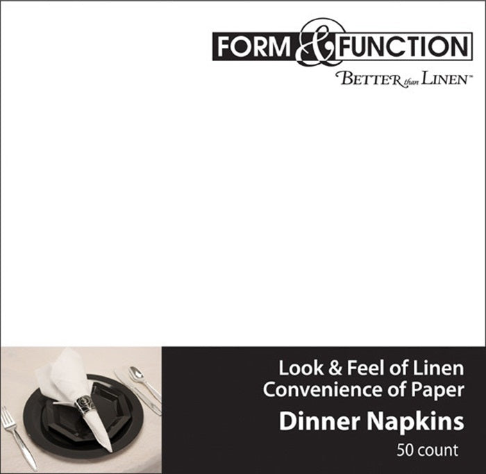 White Better than Linen Dinner Napkins Catering Pack 600 ct