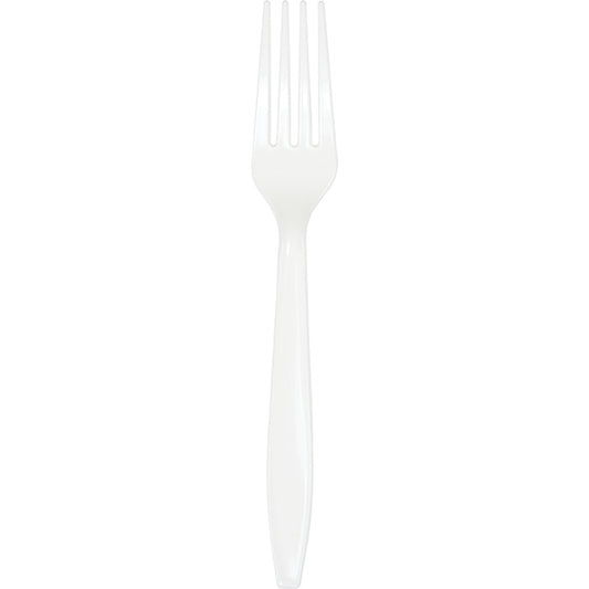 White Bulk Plastic Forks 600 ct