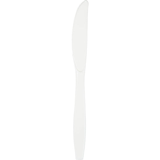 White Bulk Plastic Knives 600 ct