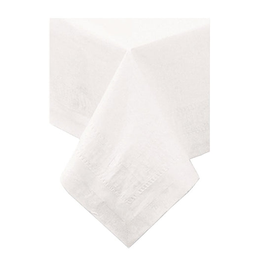 White Cellutex 54" x 54" Square Paper Tablecloths 50 ct