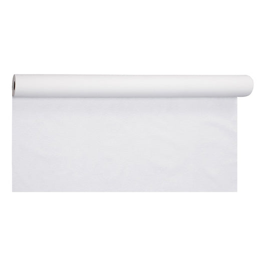 White Linen-Like Banquet Table Roll 1 ct