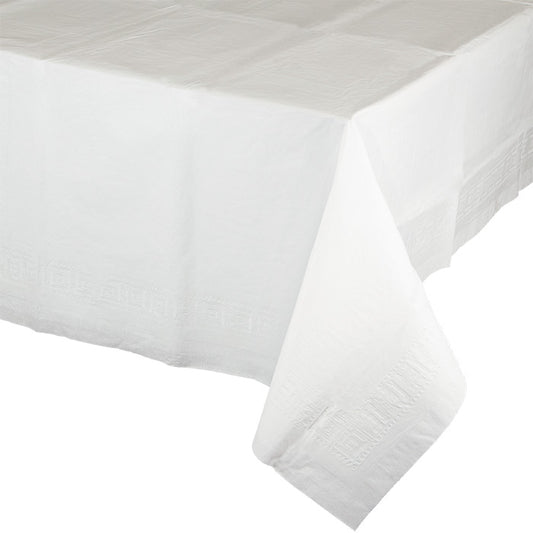 White Paper Tablecloths 6 ct