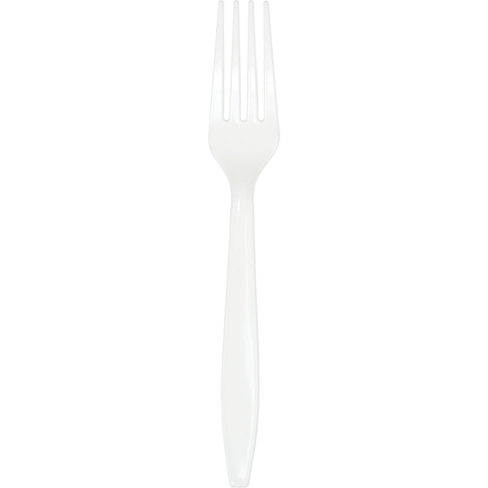 White Plastic Forks 288 ct