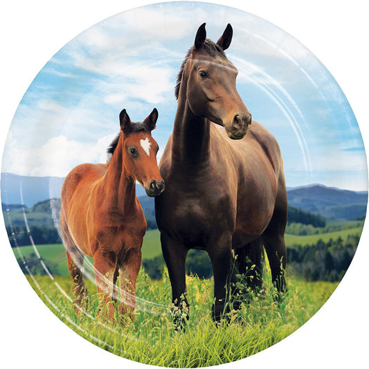 Wild Horse Dessert Plates 96 ct