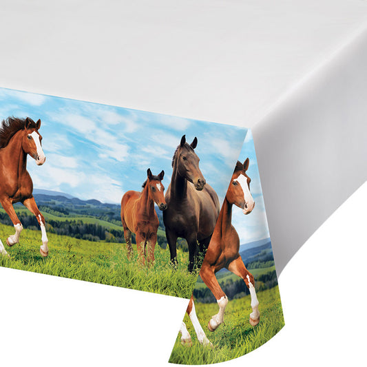 Wild Horse Plastic Tablecloths 6 ct