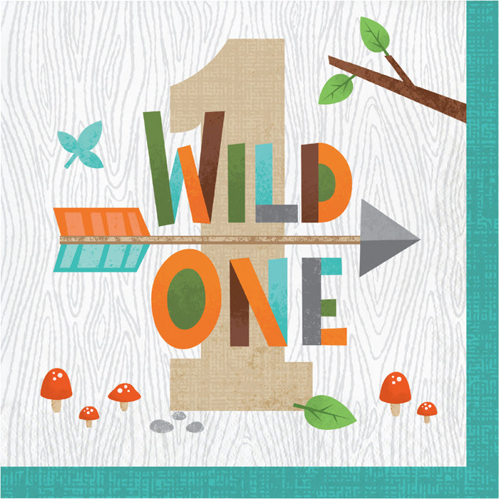 Wild One Woodland Luncheon Napkins 192 ct