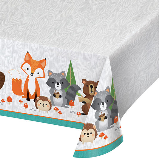 Wild One Woodland Plastic Tablecloths 6 ct